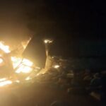 तेज रफ्तार ट्रेलर के ड्राइवर ने कार को मारी टक्कर, कार चालक की मौत, तीन घायल