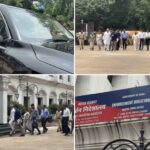 बेटी व बहू के साथ बेटा चैतन्य से मिलने ईडी कार्यालय पहुंचे पूर्व सीएम भूपेश बघेल