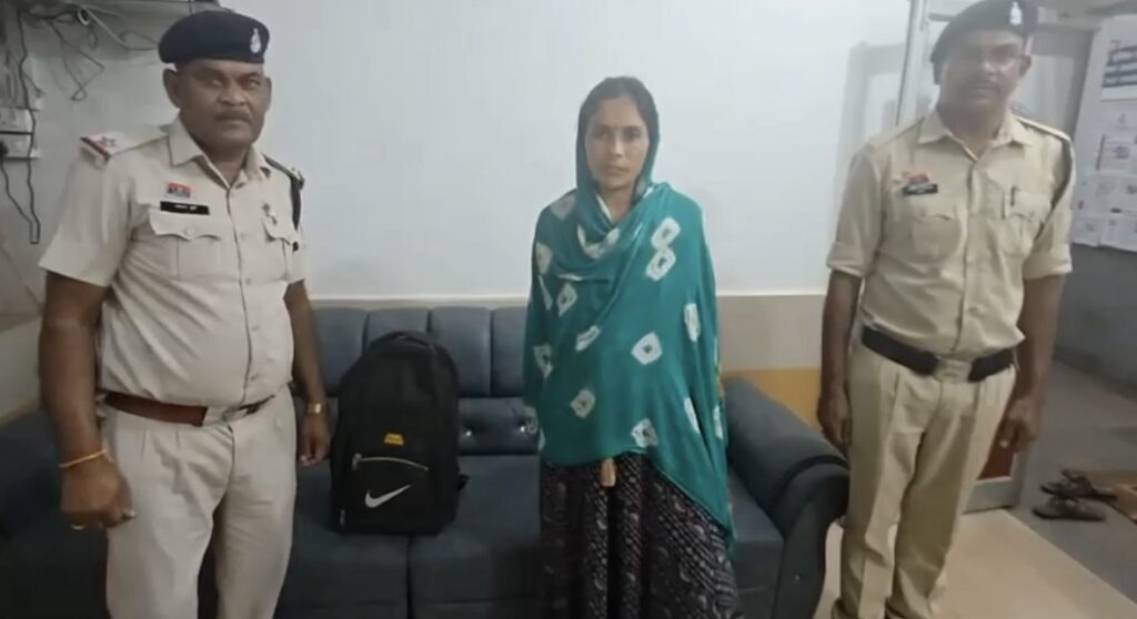सीपत पुलिस ने मटियारी में किया महिला को गिरफ्तार, 2 किलो गांजा बरामद