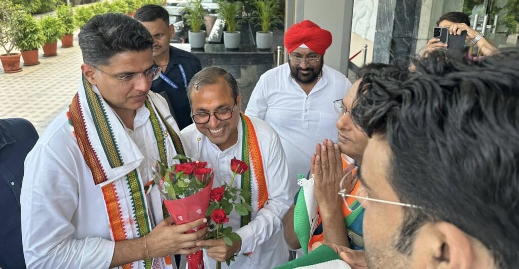 पूर्व विधायक शैलेष पांडे ने किया सचिन पायलट का गर्मजोशी से स्वागत, संगठनात्मक मुद्दों पर हुई अहम चर्चा