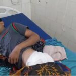 नशे के खिलाफ कार्रवाई के दौरान हादसा, युवक घायल -पुलिस ने तुरंत पहुंचाया अस्पताल