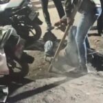 शराब दुकान के पास मोबाइल चोरी का आरोप लगाकर युवक की बेरहमी से पिटाई, वीडियो वायरल