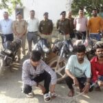 पुलिस की तगड़ी कार्रवाई: प्रोफेशनल बाइक चोर गिरोह बेनकाब, नाबालिग समेत 04 आरोपी हिरासत में,17 चोरी की बाइक बरामद