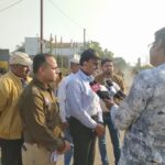 हाइवे रोड सुकली चौक पर दुर्घटना जन्य स्थलों का निरीक्षण, इंजीनियरिंग सुधार के दिए गए निर्देश