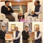 मुख्यमंत्री विष्णु देव साय ने केंद्रीय मंत्री मनसुख मांडविया से की सौजन्य भेंट