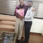 राज्य नीति आयोग के उपाध्यक्ष गणेश शंकर मिश्रा से मुख्यमंत्री के सलाहकार डॉ. धीरेंद्र तिवारी ने की सौजन्य भेंट