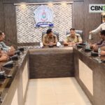 एक भारत श्रेष्ठ भारत के तहत गुजरात पुलिस दल का जांजगीर-चांपा में एसपी ने किया स्वागत