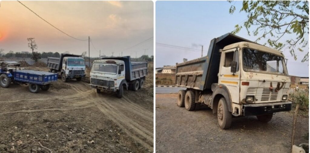बिलासपुर में अवैध खनन पर बड़ी कार्रवाई, 14 वाहन जप्त