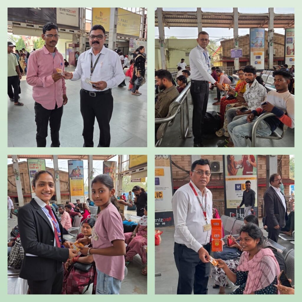 रेलवे की पहल:भीषण गर्मी में यात्रियों के लिए राहत का कवच बना ओआरएस वितरण अभियान,चलती ट्रेन से स्टेशन तक स्वास्थ्य सुरक्षा पर फोकस