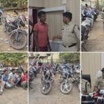 21 बाइक के साथ अंतर्राज्यीय चोर गिरोह का भंडाफोड़,सरगना सहित 9 खरीदार भी दबोचे गए:15 लाख की संपत्ति जप्त