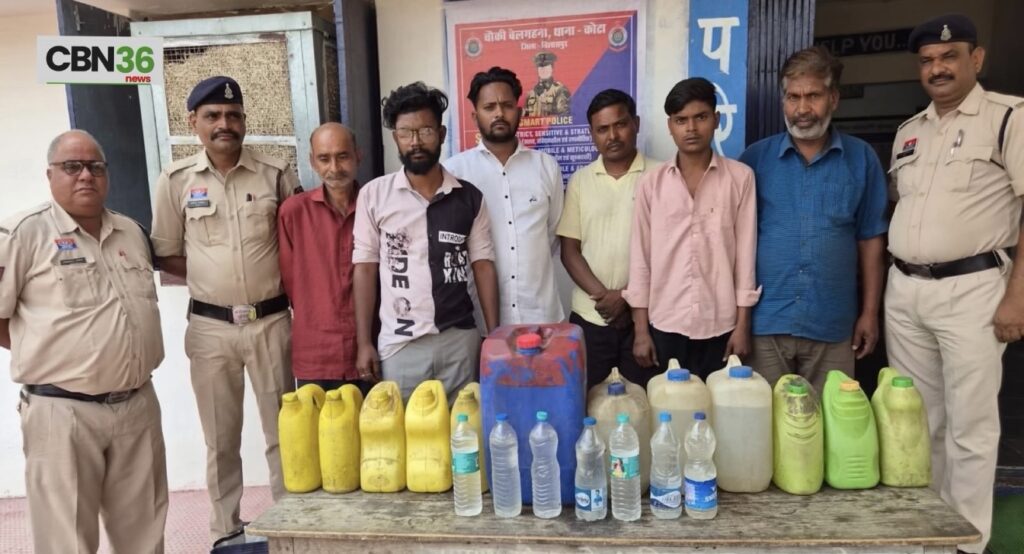 एसएसपी रजनेश सिंह के निर्देश पर अवैध शराब कारोबारियों पर बेलगहना पुलिस की बड़ी कार्रवाई