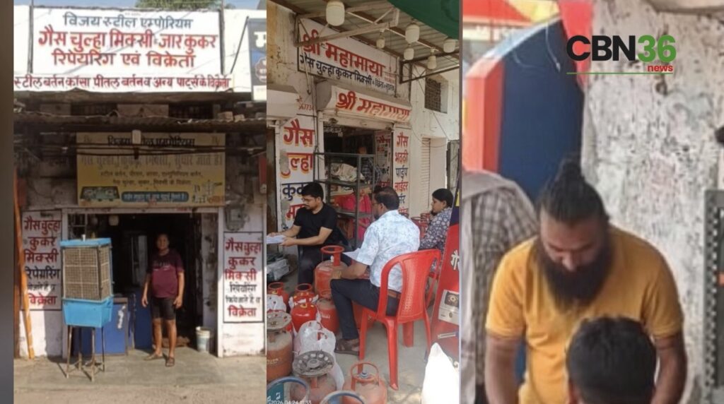 कलेक्टर के निर्देश पर ताबड़तोड़ कार्रवाई, रिफिलिंग का गोरखधंधा बेनकाब,रिहायशी इलाके मे खतरनाक कारोबार, 54 सिलेंडर जब्त