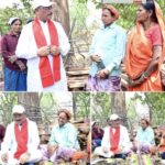 निर्माणाधीन पंचायत भवन के निरीक्षण में मुख्यमंत्री श्रमिकों के बीच पहुंचे, साथ बैठकर किया भोजन