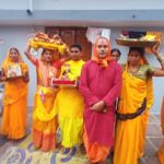 ग्राम मेंड्रा में सात दिवसीय श्रीमद्भागवत कथा का शुभारंभ, भव्य कलश-यात्रा निकाली गई