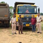 मुख्यमंत्री के निर्देश पर अवैध खनन के खिलाफ बड़ी कार्रवाई, 7 वाहन जप्त