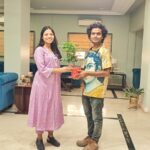 आईपीएस अंशिका जैन से आर्यन फिल्म के डायरेक्टर रामानंद तिवारी की सौजन्य मुलाकात