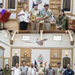 35 से 45 वर्ष की सेवा पूरी करने वाले दुर्ग पुलिस के सात अधिकारी-कर्मचारियों को दी गई भावभीनी विदाई