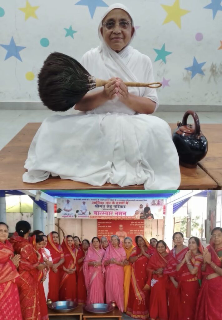 क्रांतिनगर जैन मंदिर में माताजी ससंघ का चातुर्मास प्रवास, धर्ममय हुआ वातावरण