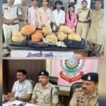 जयरामनगर रेलवे फाटक के पास 13 किलो गांजा के साथ चार तस्कर गिरफ्तार