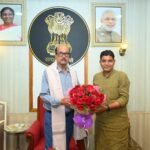 राज्यपाल रमेन डेका से मंत्री टंकराम वर्मा की सौजन्य भेंट, विभिन्न विषयों पर हुई चर्चा