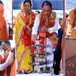 सवा लाख दीपों से जगमगाया खारुन तट, पीएम मोदी के दीर्घायु जीवन की कामना