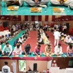 नेवता भोज में दिखी सामाजिक समरसता की मिसाल, एक पंक्ति में बैठे बैगा पुजारी, अधिकारी और जनप्रतिनिधि