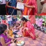 आंगन मिलन में पहुंचीं केंद्रीय राज्यमंत्री सावित्री ठाकुर, आंगनबाड़ी कार्यकर्ताओं का किया सम्मान