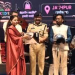 एसएसपी डॉ. लाल उमेद सिंह ने गरबा के मंच से दिया सड़क सुरक्षा का संदेश